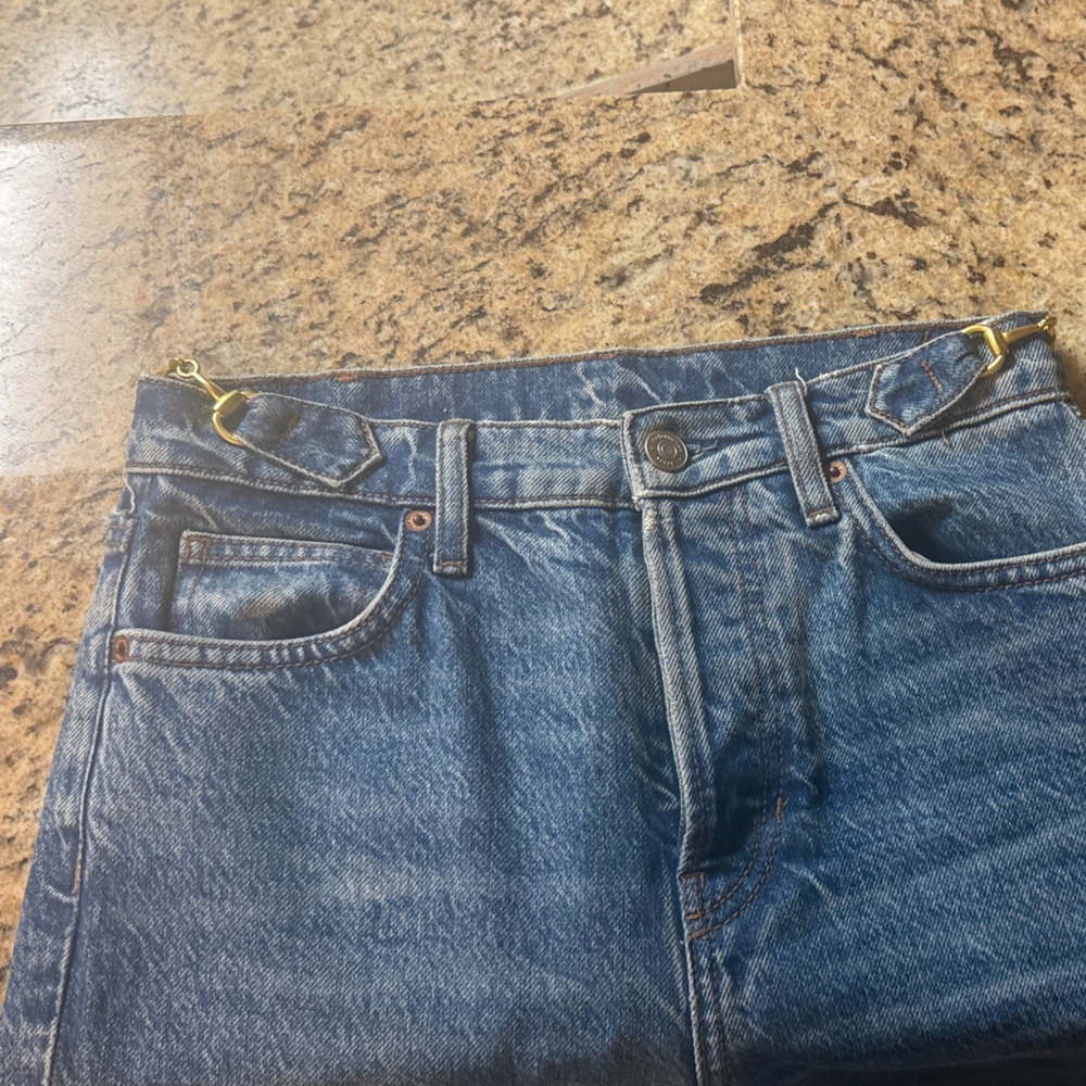 Reformation Blue Denim Overalls